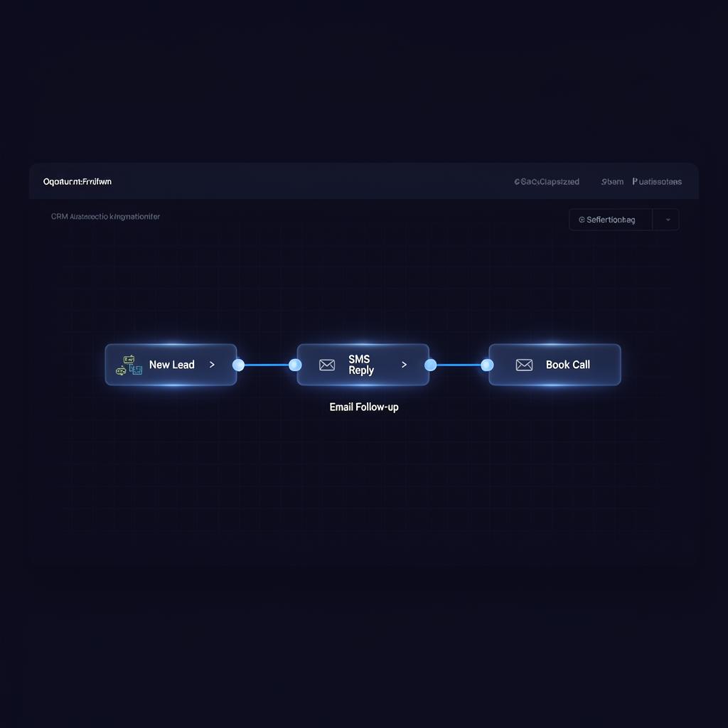 CRM and SMS automation workflows